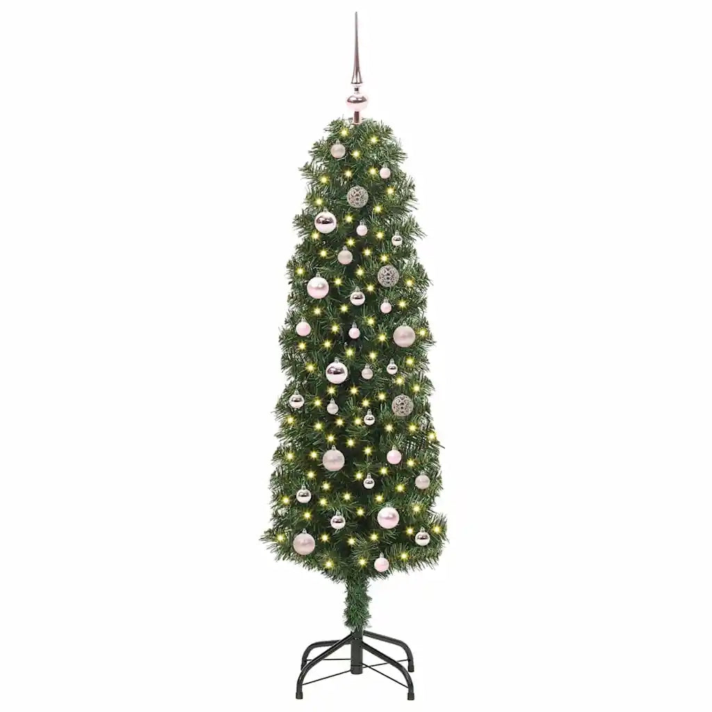 Albero di Natale artificiale con 150 LED Verde 150 cm 3394932