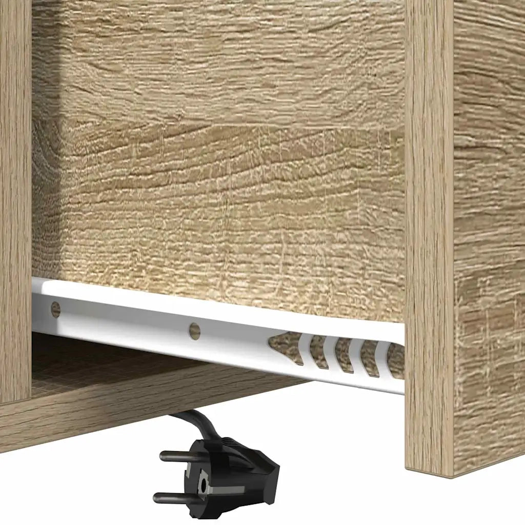 Comodino | Armadio da Notte | Mobiletto da notte con cassetto Rovere Sonoma 42 x 41 x 56 cm