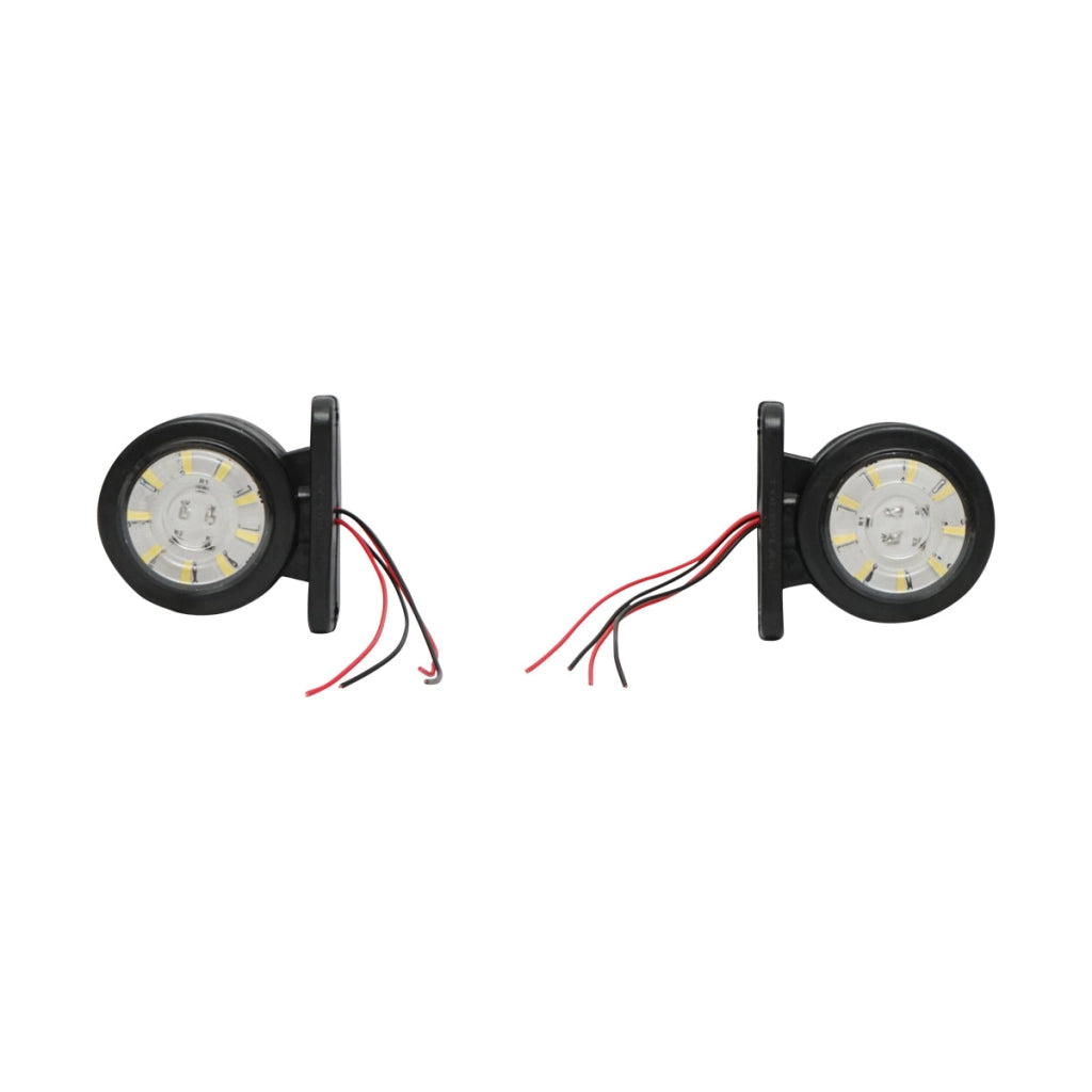 Lampada di posizione con LED, 12-24V, rosso-bianco, Breckner Germany