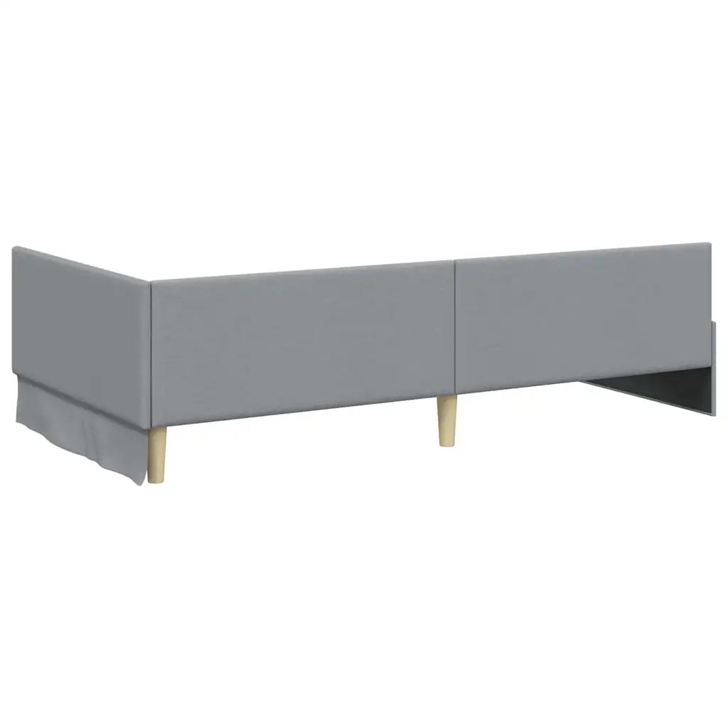 Cornice del letto ad angolo Grigio chiaro 90 cm x 200 cm 42016043