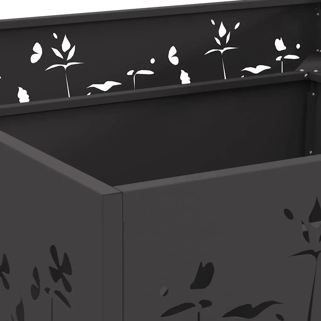 Focolare Nero 80 x 80 x 30 cm Acciaio CFW1399006