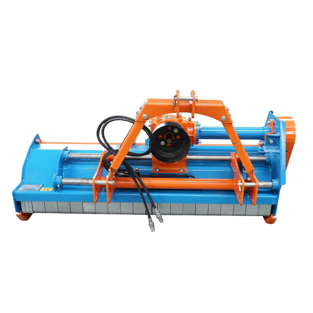 Trinciatrice KFH145 25-50CV con traslazione idraulica e rullo compattatore, cardano incluso 304Kg Breckner Germany