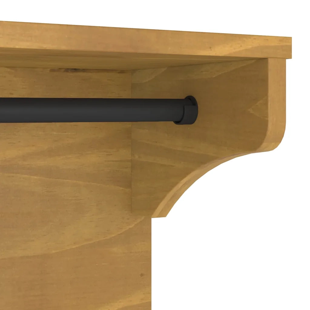 Appendiabiti da Parete SANDNES 43x30x42 cm in Legno di Pino 4010455