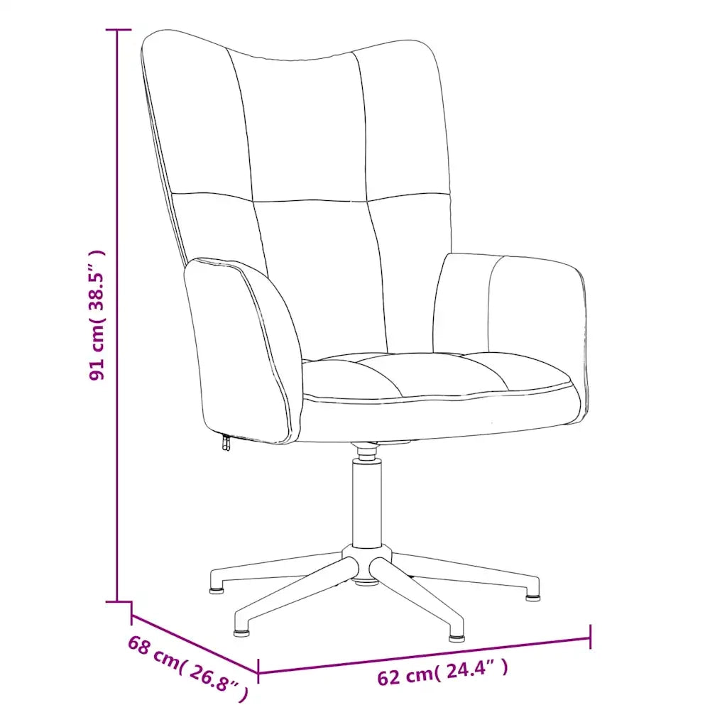 Sedia Relax Blu in Velluto 328127