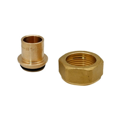 RACCORDO GAS A SALDARE K2 TC- TC 3/4 X 14 mm- TECO- pezzi 1