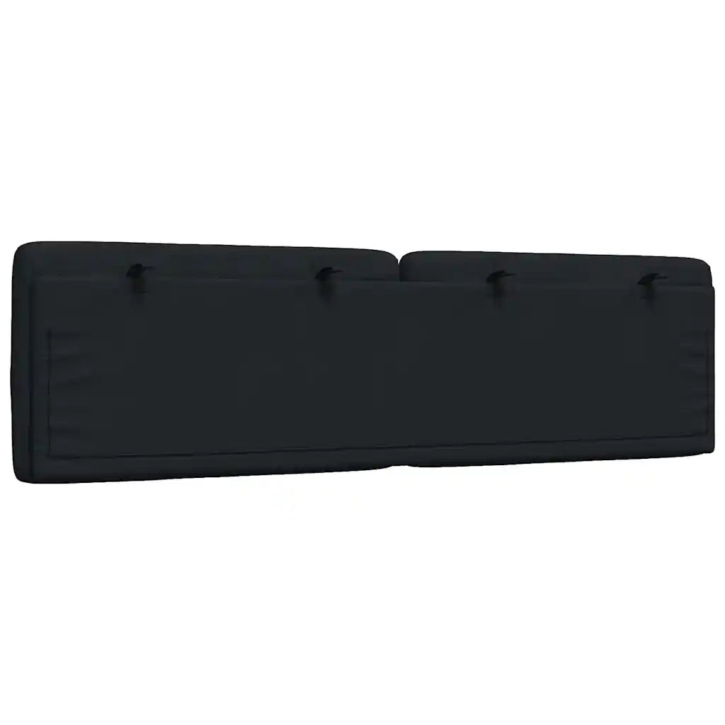 Cuscino Testiera-Cuscino per Testiera Nero 180 cm in Tessuto