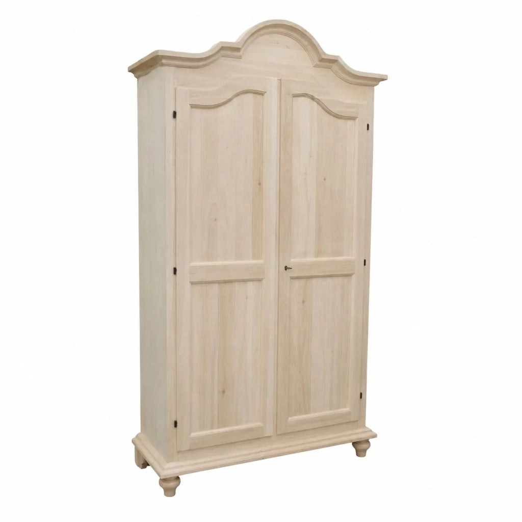Armadio classico 2 porte legno grezzo 112x46x204 (475) - Mobili 2G