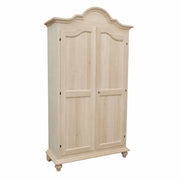 Armadio classico 2 porte legno grezzo 112x46x204 (475) - Mobili 2G