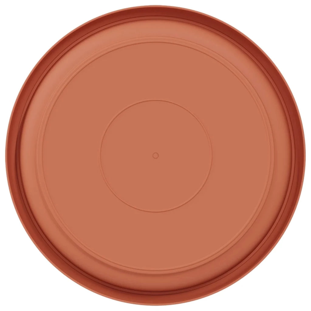 Vassoio Rotondo per Fiori 6 pcs Rosso Mattone Ø 21,5 x 2,5 cm 42020303