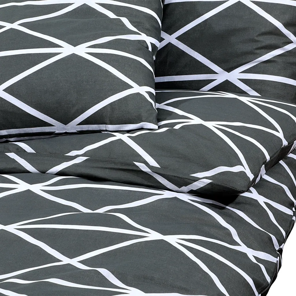 Set Copripiumino Grigio 135x200 cm in Cotone 136054