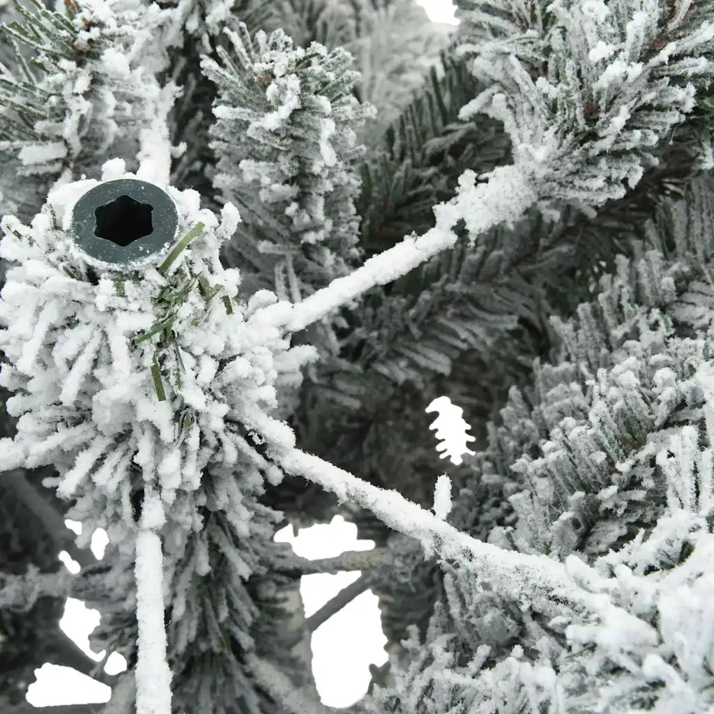 Albero di Natale Artificiale Snodato Foderato di Neve Bianco 42019328