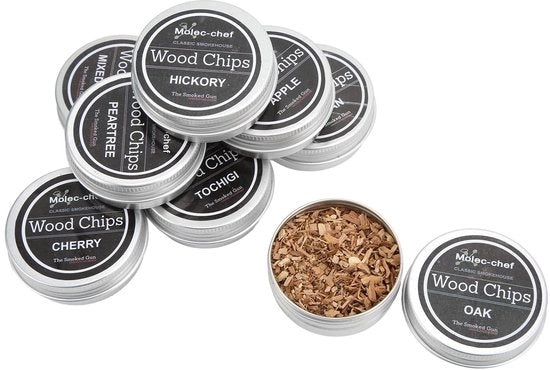 Chips di Rook Fino Profumo di Mele - Chunks di Rook - Chunks di Rook per BBQ - Snippers di Rook - Chunks di Rook Misti - Adatto per Carne e Bevande