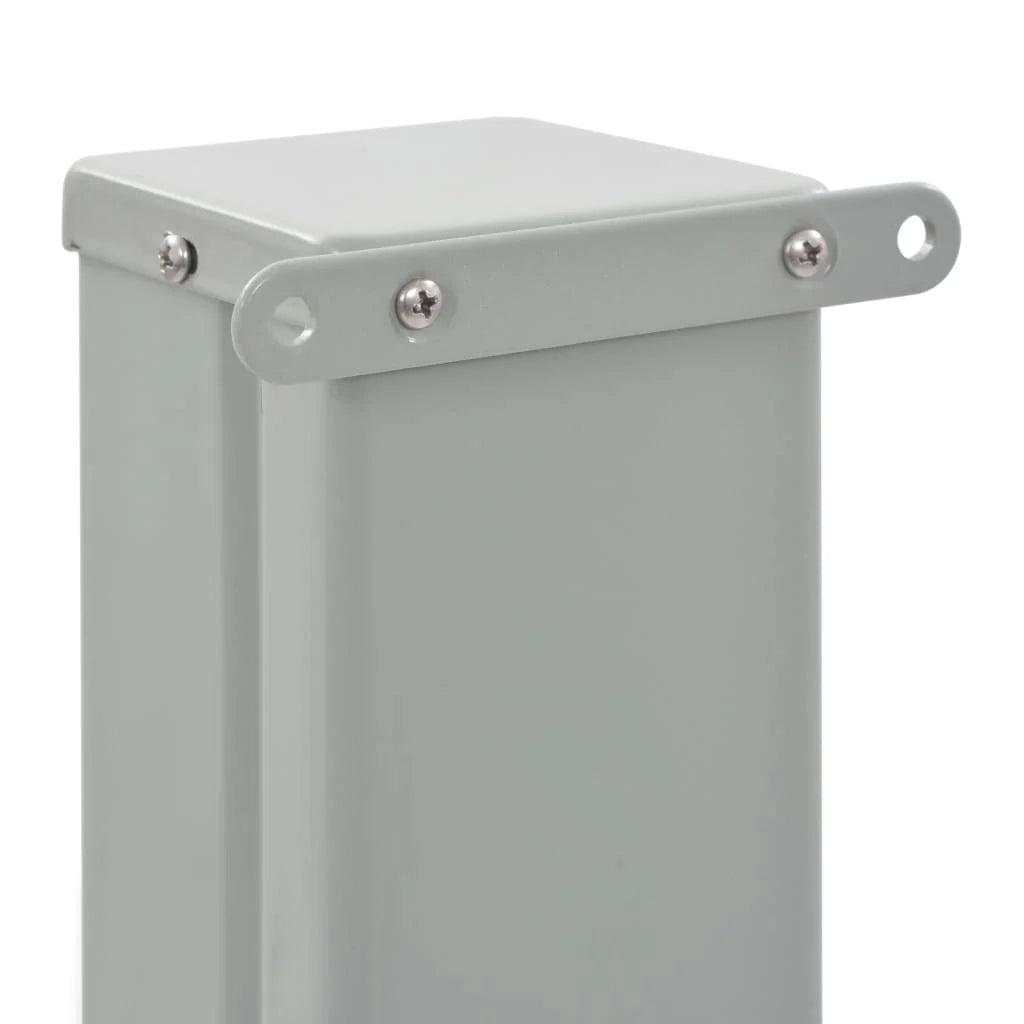 Tenda da sole laterale retrattile/schermo privacy per patio giardino terrazza balcone 100 x 300 cm grigio 02_0007178