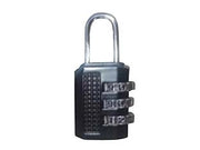 LUCCHETTO A COMBINAZIONE 3 CIFRE- - mm.14 - nero - 12 pezzi QUALITY