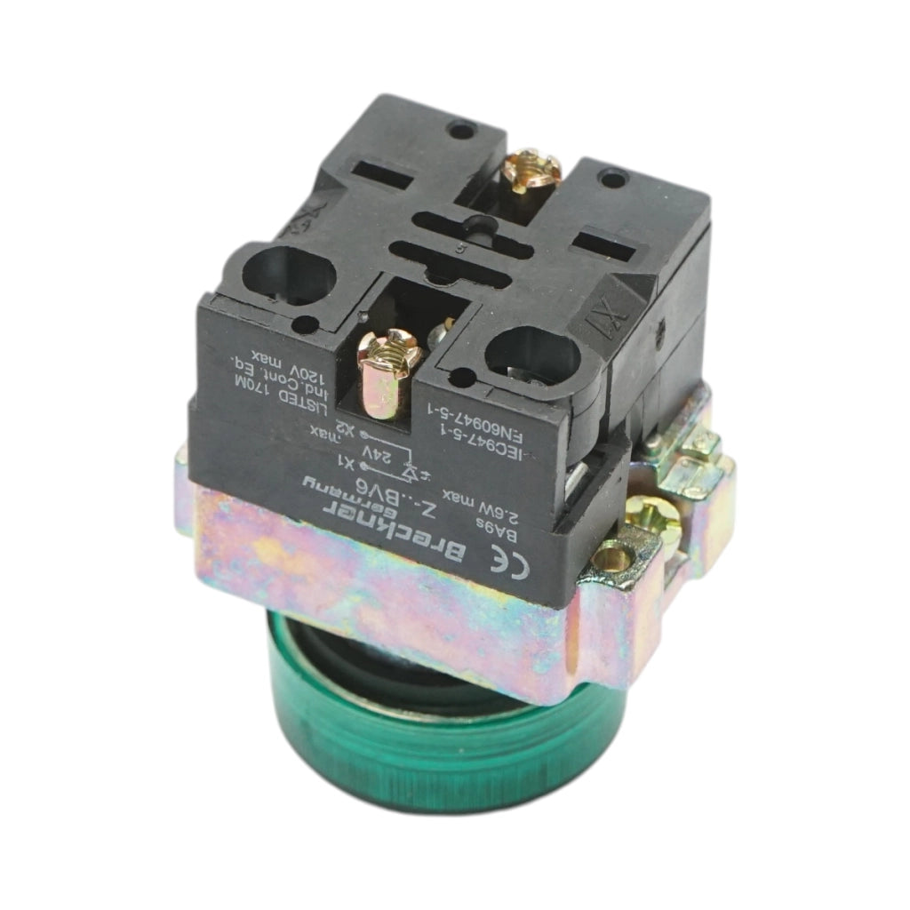 Pulsante indicatore LED verde 24V LAY5 Breckner Germany