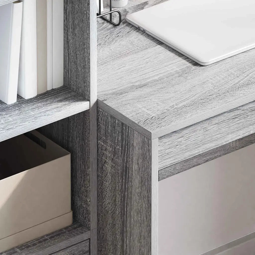 Scrivania | Tavolo da Ufficio Grigio Sonoma 90 x 50 x 76 cm