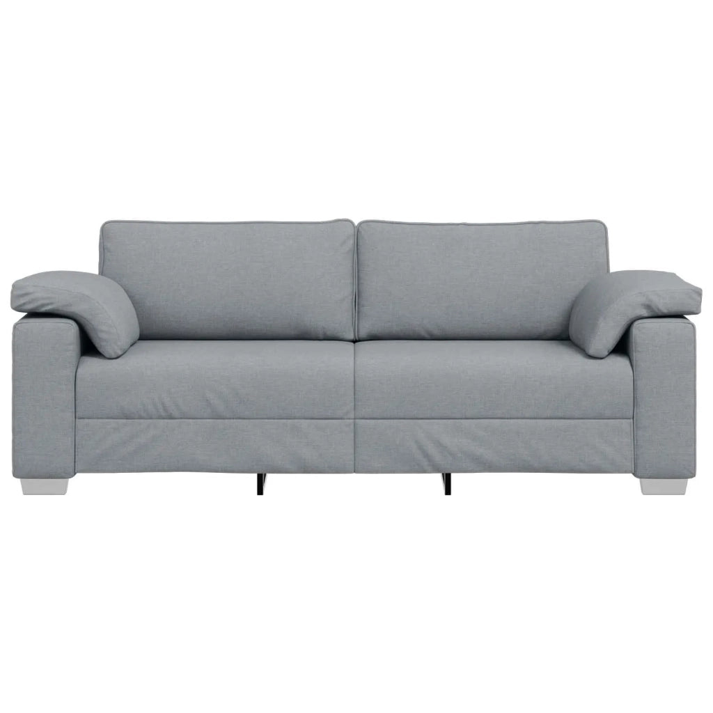 Divano 3-Persone Grigio chiaro 220 cm Tessuto 4105237
