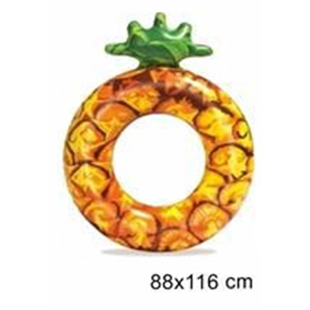 Trade Shop - Ciambella Galleggiante Salvagente Gonfiabile Mare Piscina Forma Anguria Ananas 019960 -