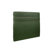 Testiera in tessuto natté verde kaki con linee L180 cm