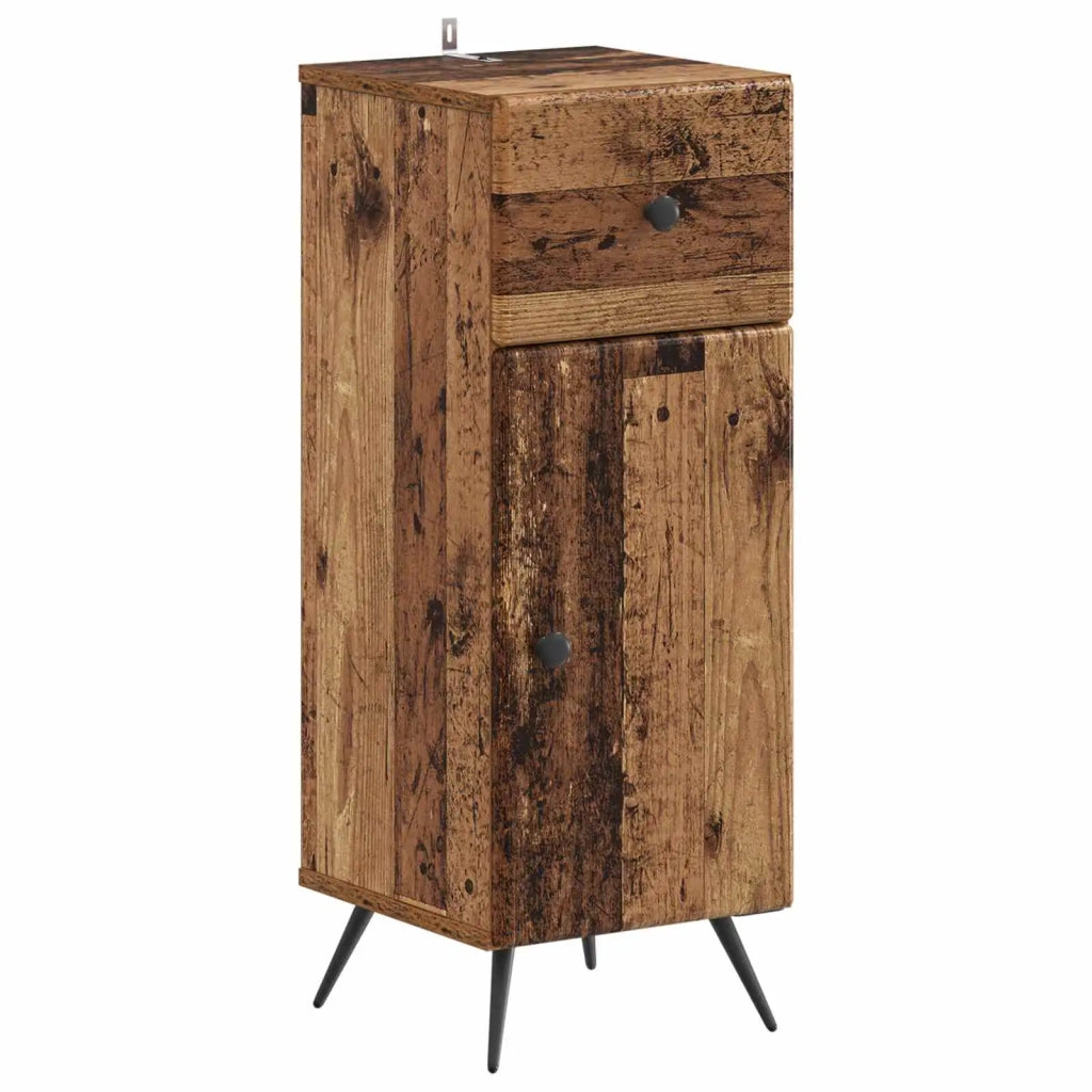 Set di Mobili da Bagno da 4 Pezzi BREDA Legno antico 3417970