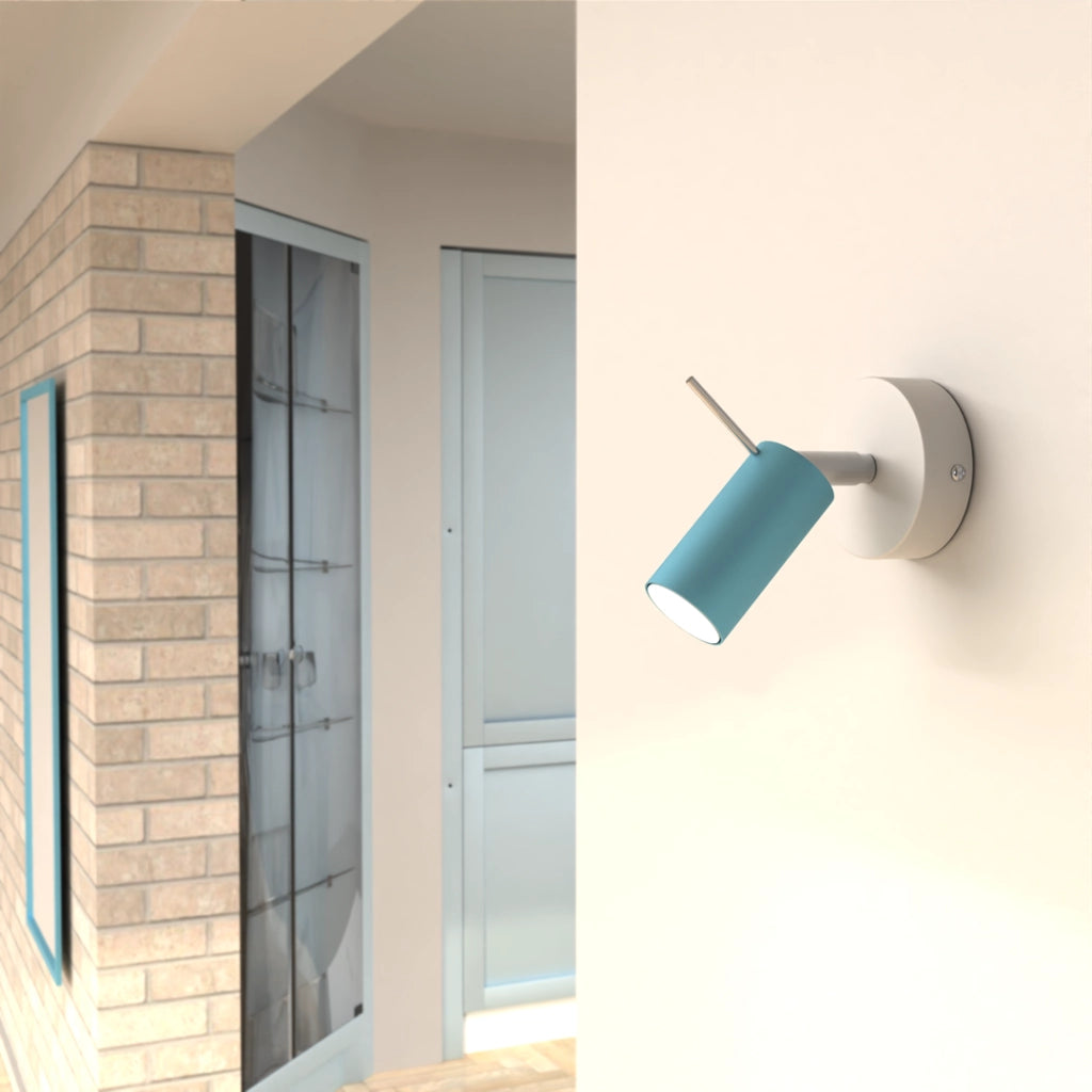 Applique PRESTON Milagro 1xGU10 40W blu cromo IP20