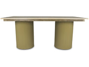 Tavolo da pranzo ovale in legno "Zénith" - 180 cm - 8 posti a sedere - Beige