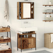 Set di mobili per il bagno 2 pcs Marrone Legno multistrato 3332499