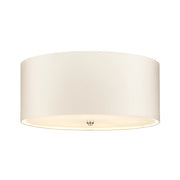 Plafoniera Fletcher Flush Lightbox 56cm 5xE27 cromo/crema