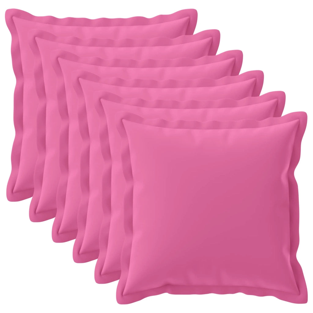 Federa 6 pz HOUTEN Rosa 65 x 65 cm Poliestere 921122