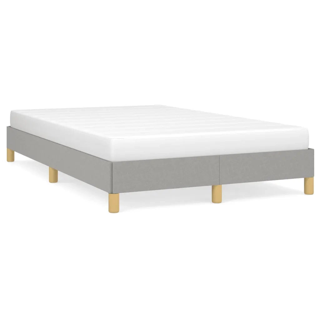 Letto matrimoniale | Letto per adulti | Giroletto senza Materasso Grigio Chiaro 120x190 cm in Tessuto