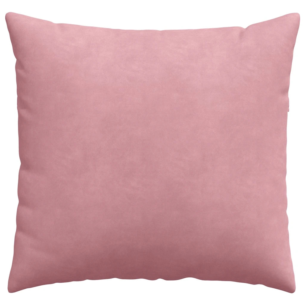Cuscini da Divano 2 pz-Set di 2 Cuscini per Sofa Rosa 50 x 50 cm Tessuto in Cords