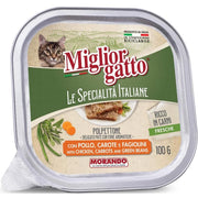 MIGLIOR GATTO SPECIALITÀ PATE DA 100GR POLLO CAROTE E FAGIOLINI