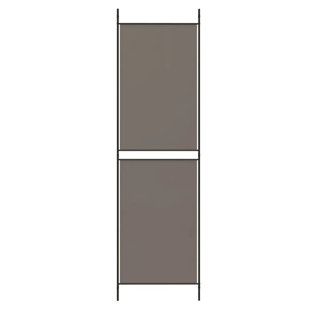 Divisorio Ambienti | Divider per stanze | Paravento a 4 Pannelli Antracite 200x180 cm Tessuto