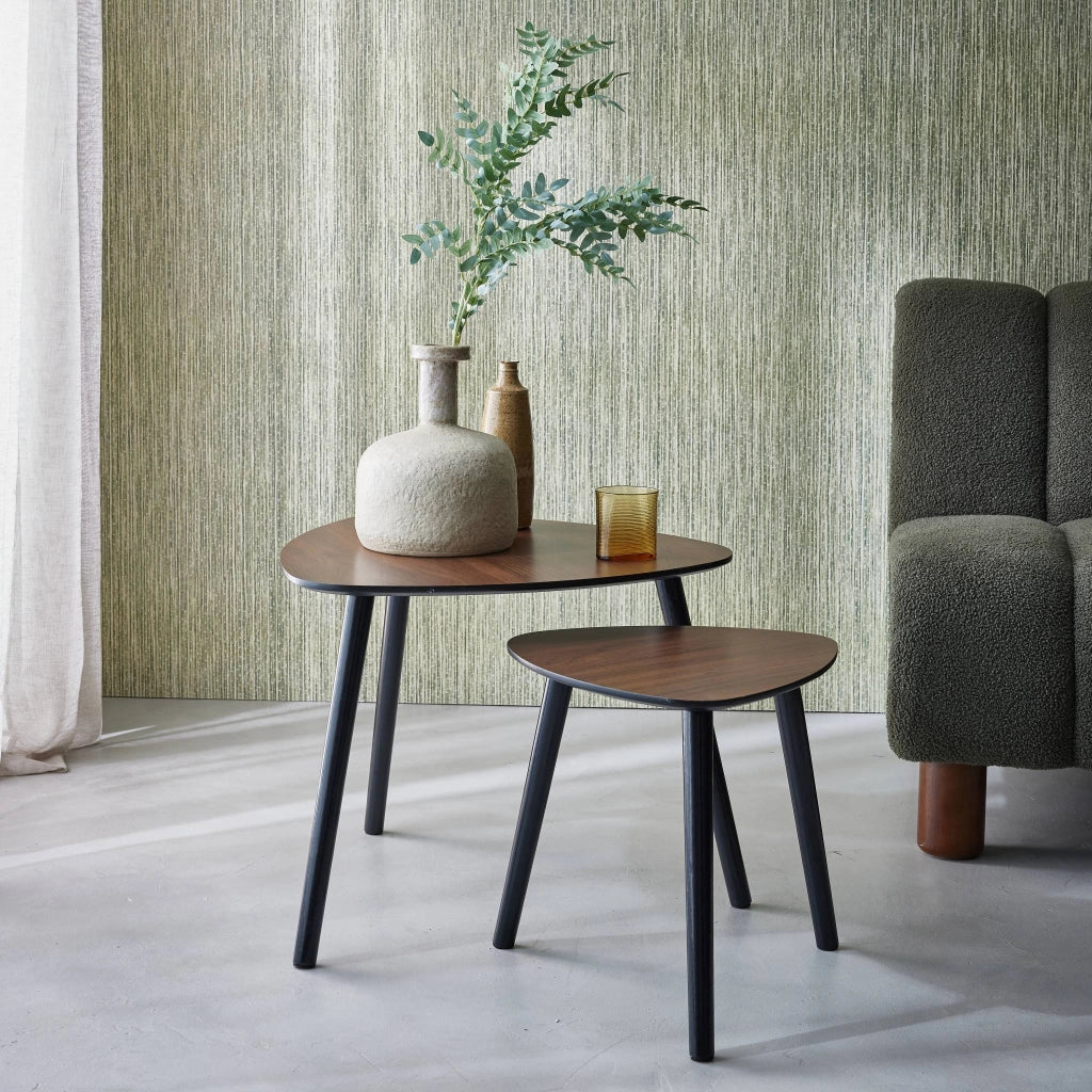 Tavolini scandinavi in mdf, noce