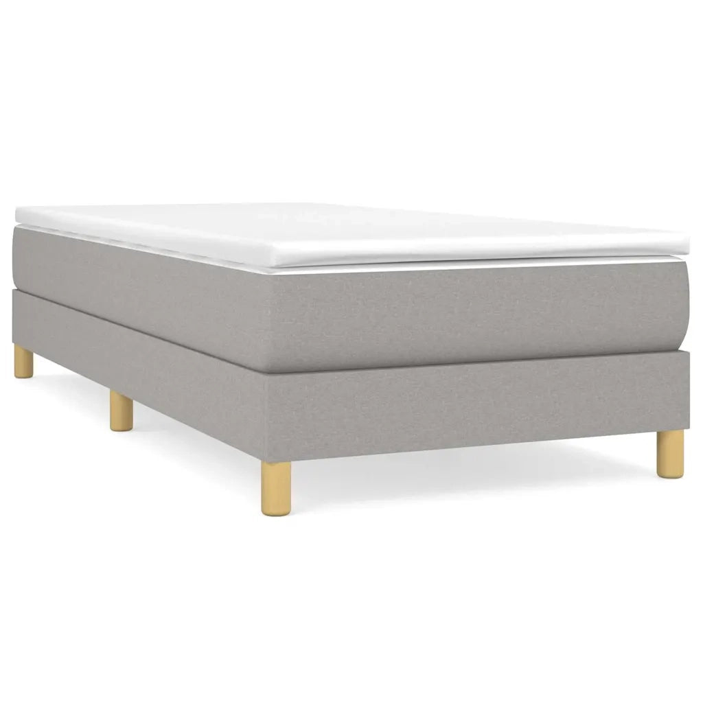 Struttura Letto a Rete a Molle Grigio Chiaro 80x200 cm Tessuto 3120566