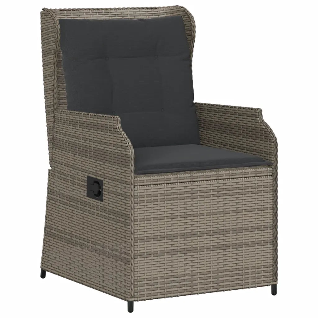 vidaXL Set Divani da Giardino 6 pz con Cuscini in Polyrattan Grigio