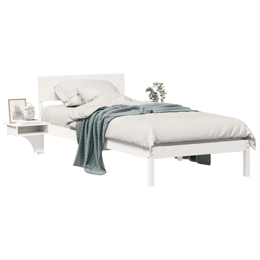 Struttura del letto Bianco 80 x 200 cm Pino massello 873467