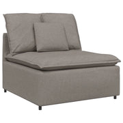Modulo Centrale Divano Modulare con Cuscini Tortora 100 cm CFW9914669