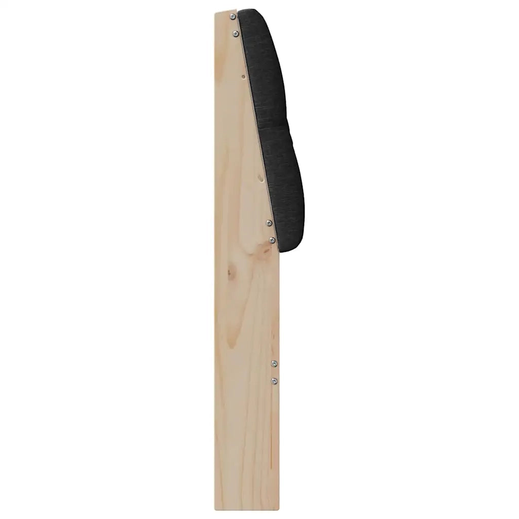 Testiera | Testata imbottita Nero 80 cm Pino massello