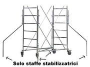 TRABATTELLO GRIM STAFFE STABILIZZATRICI EU 75- - n.4 staffe - 1 pezzi MARCHETTI