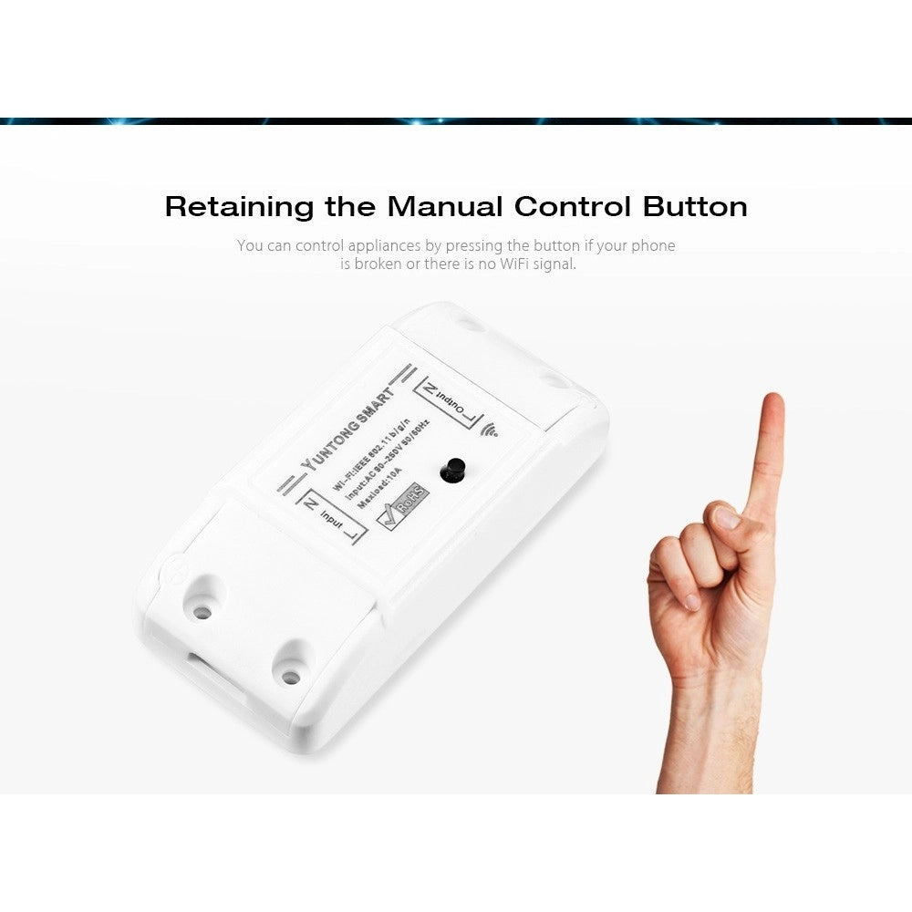 Trade Shop - Interruttore Ricevitore 10a Wifi Android On Off Smartphone Smart Home Cellulare -