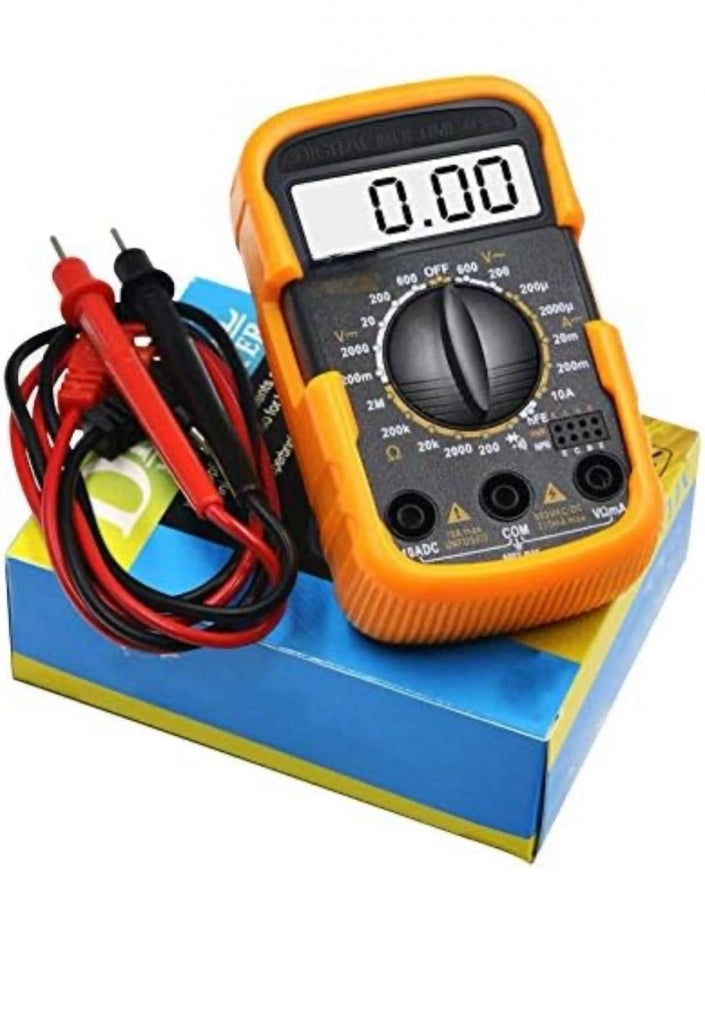 Multimetro Digitale Tester Professionale Tascabile con Cavi Puntali Display 830LN