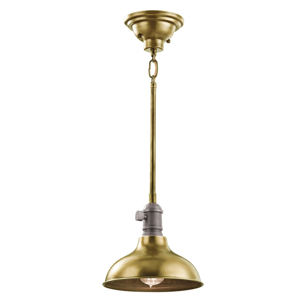 Lampada a sospensione metallo Cobson ottone E27 Kichler