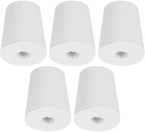 Tappi di gomma - Pluggi tolettanti 17mm/23mm - 8mm - Bocchette di reazione - Bocchette di chiusura - Set da 5 pezzi