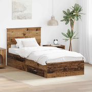Struttura del letto-Giroletto Legno vecchio 90 x 200 cm Legno multistrato 744705