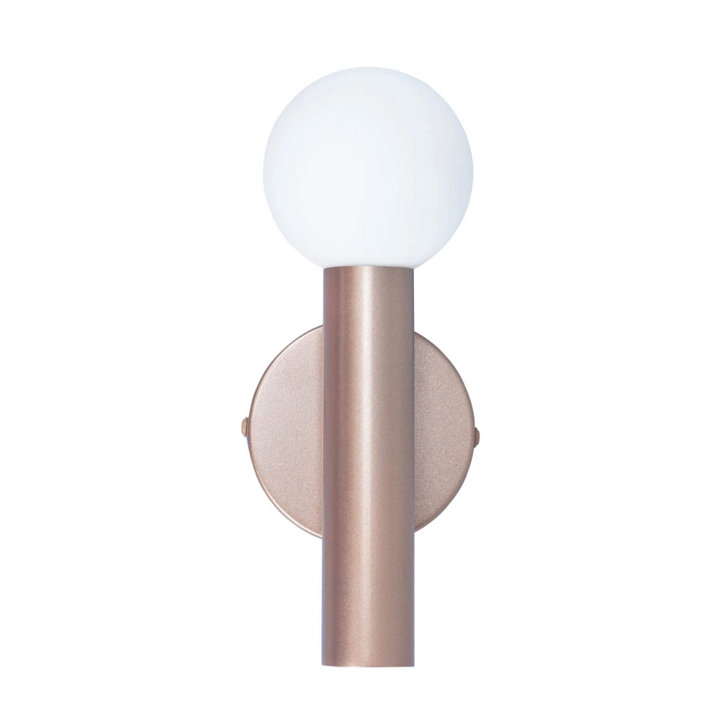 Applique moderna caffè tubo sfera vetro G9 5W Italux