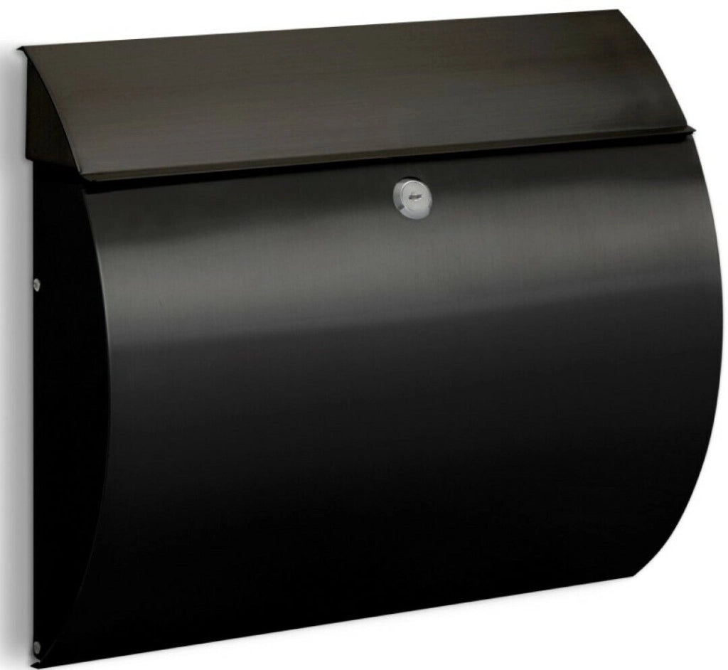 Cassetta Postale Acciaio Nero Aura 29X35 Cm - Arregui