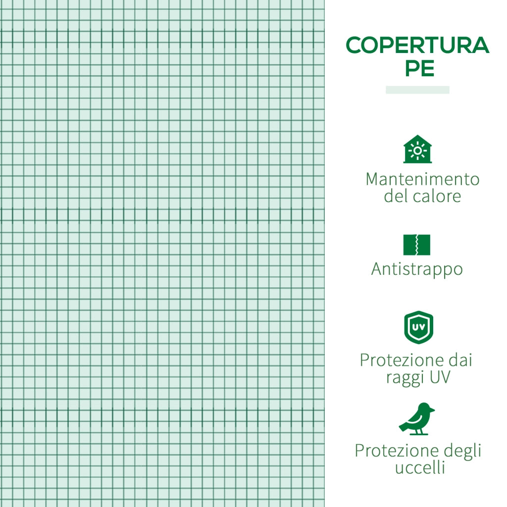 Serra per Giardino ¨C Minimal ¨C Verde 400x100x80 cm