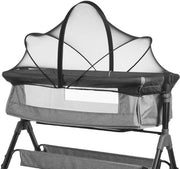 Reticolo per lettini da bebè - Ultralight - Repellente insetti - Respirante - Con chiusura a slitta silenziosa - Dimensioni 55 cm x 100 cm - Reticolo per lettini da bebè