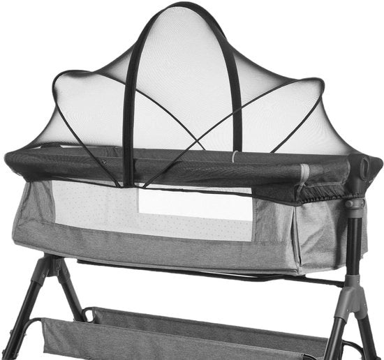 Reticolo per lettini da bebè - Ultralight - Repellente insetti - Respirante - Con chiusura a slitta silenziosa - Dimensioni 55 cm x 100 cm - Reticolo per lettini da bebè